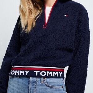 Tommy Hilfiger Cropped Sherpa 1/4-Zip